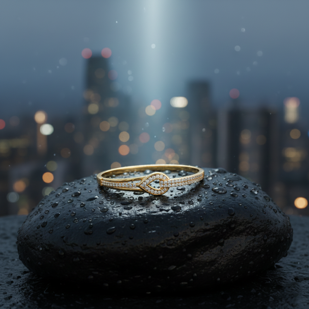 Water Drop Kada - Gold